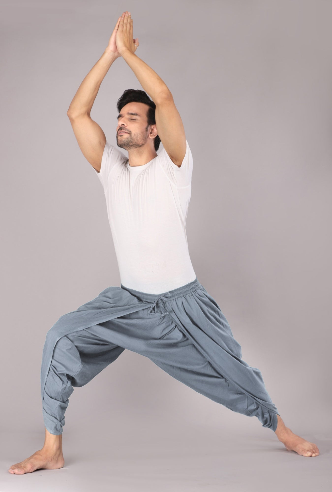 Charcoal Slate Grey Fusion Style Dhoti Trousers