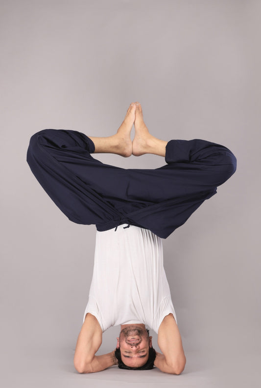 Sophisticated Navy Men's Dhoti Pant β Contemporary Ethnic Charm