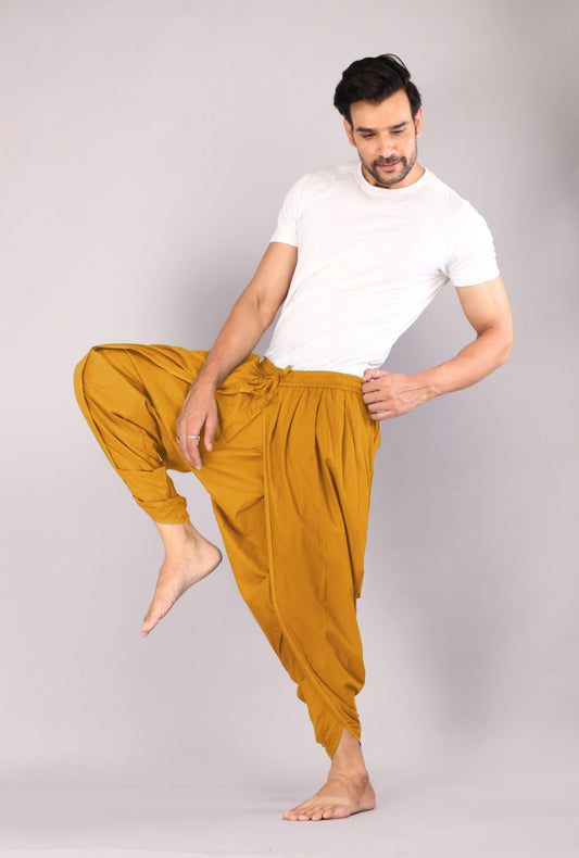 Men's Dhoti Pant β Celebrate Gold Heritage with Style