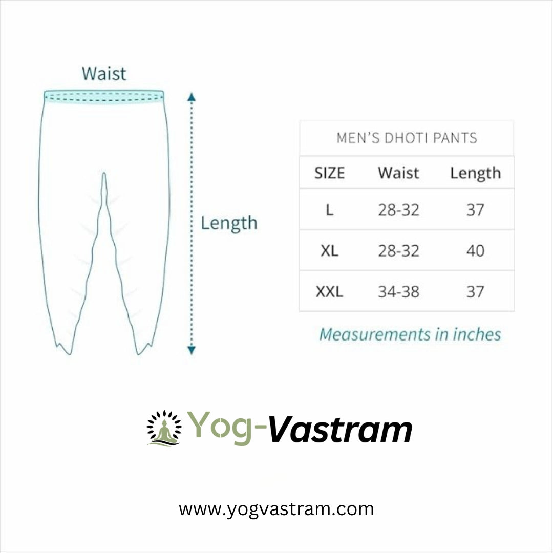 Bold Black Men's Dhoti Pant – Versatile Ethnic and Yoga Wear