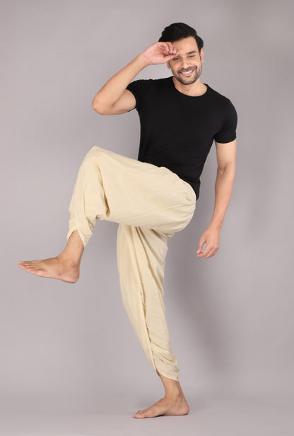 Men's Beige Dhoti Pant – Stand Out in Traditional Events