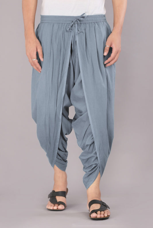 Charcoal Slate Grey Fusion Style Dhoti Trousers