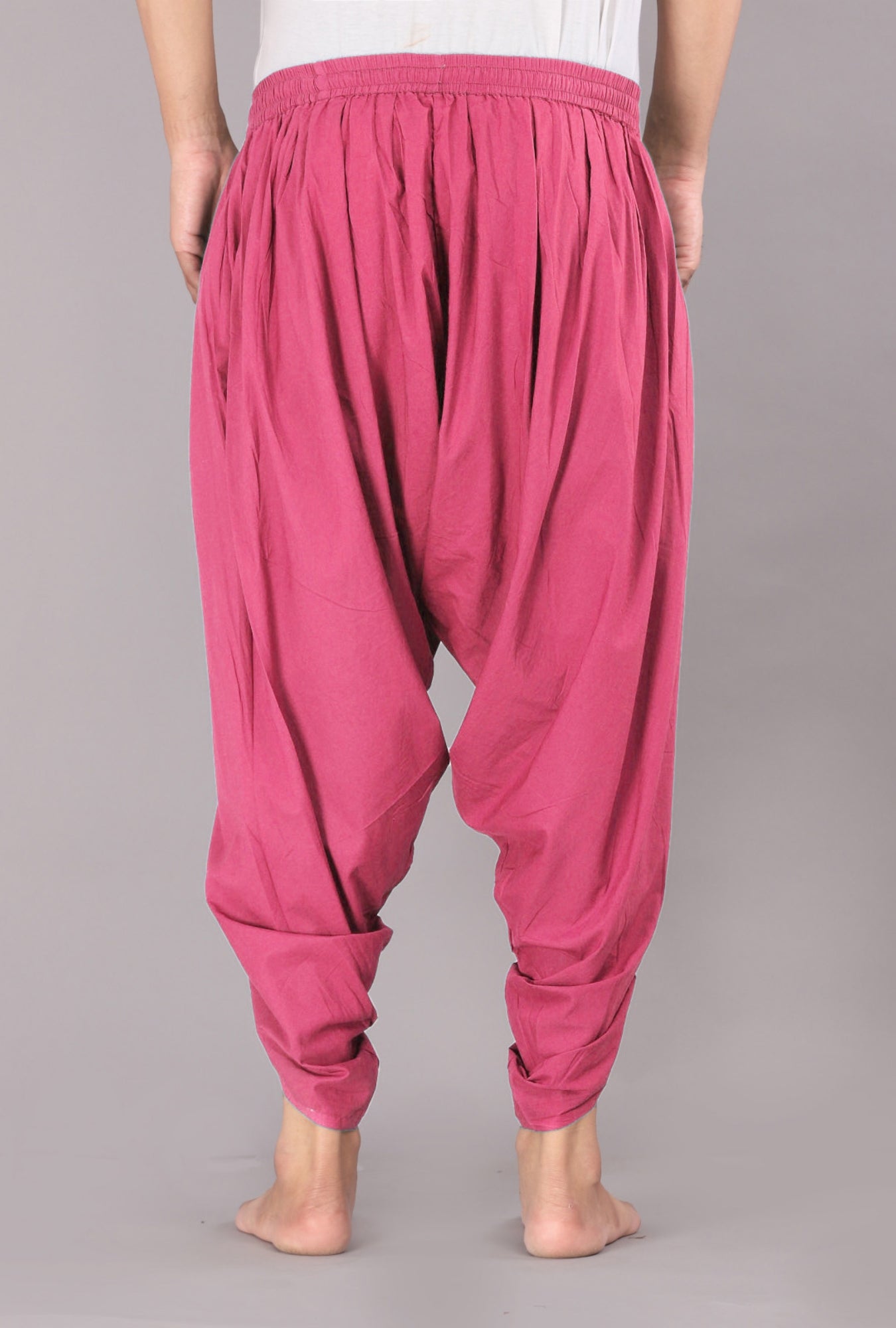 Flamingo Pink Ethnic-Inspired Relaxed Dhoti Pants