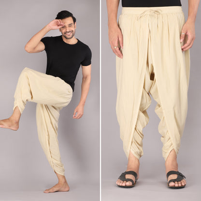 Men's Beige Dhoti Pant – Stand Out in Traditional Events