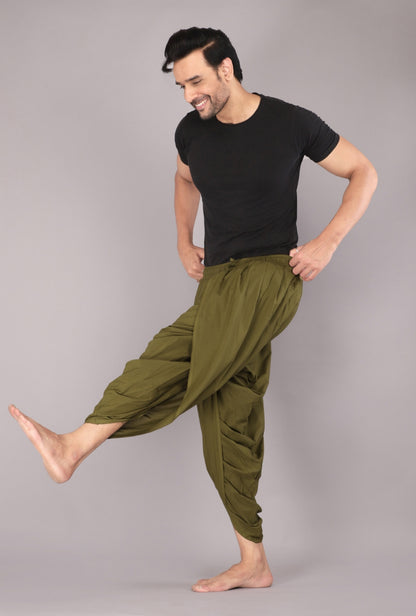 Earthy Mehndi Men's Dhoti Pant – For Yoga and Ethnic Wear