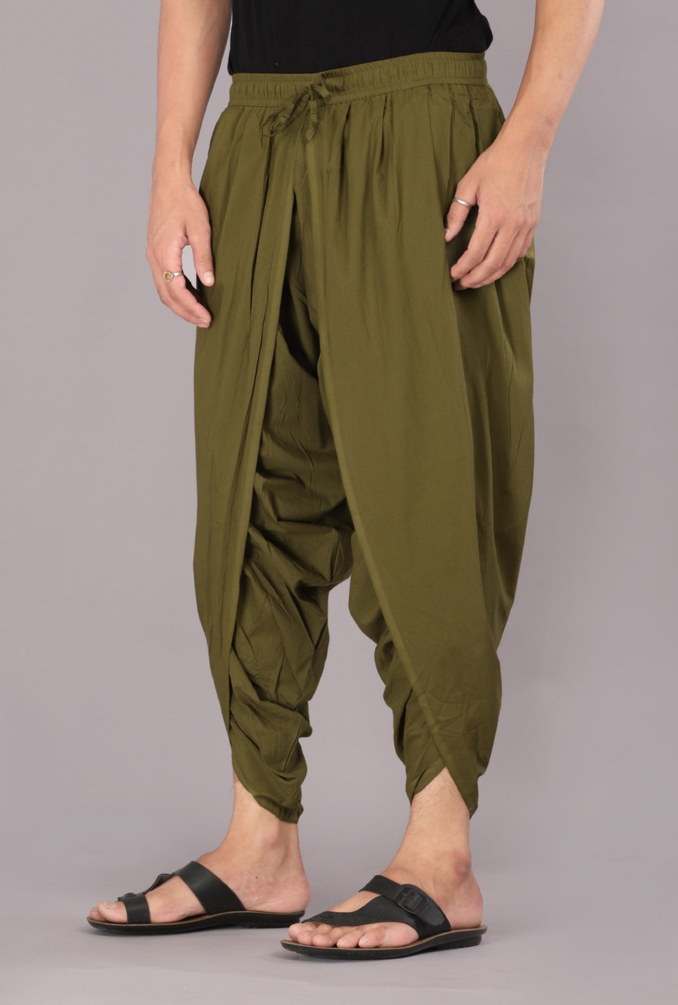 Earthy Mehndi Men's Dhoti Pant – For Yoga and Ethnic Wear