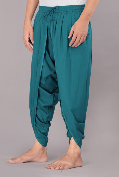 Rich Teal Men's Dhoti Pant – Add a Regal Touch to Your Look