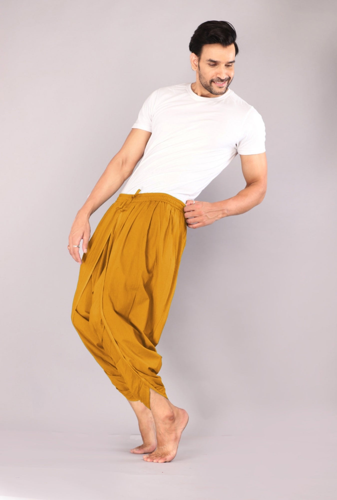 Men's Dhoti Pant – Celebrate Gold Heritage with Style