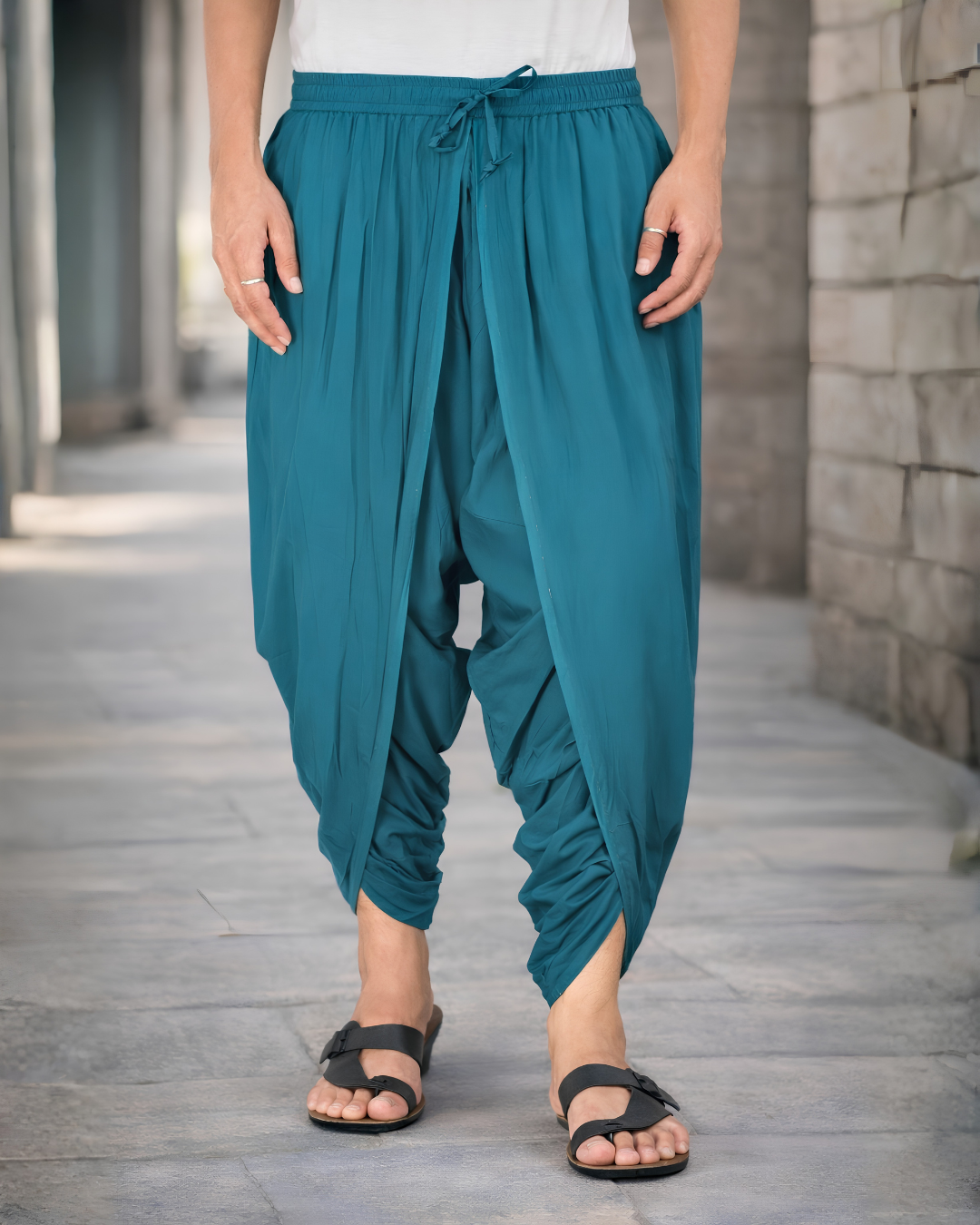 Rich Teal Dhoti Pant Add a Regal Touch to Your Look