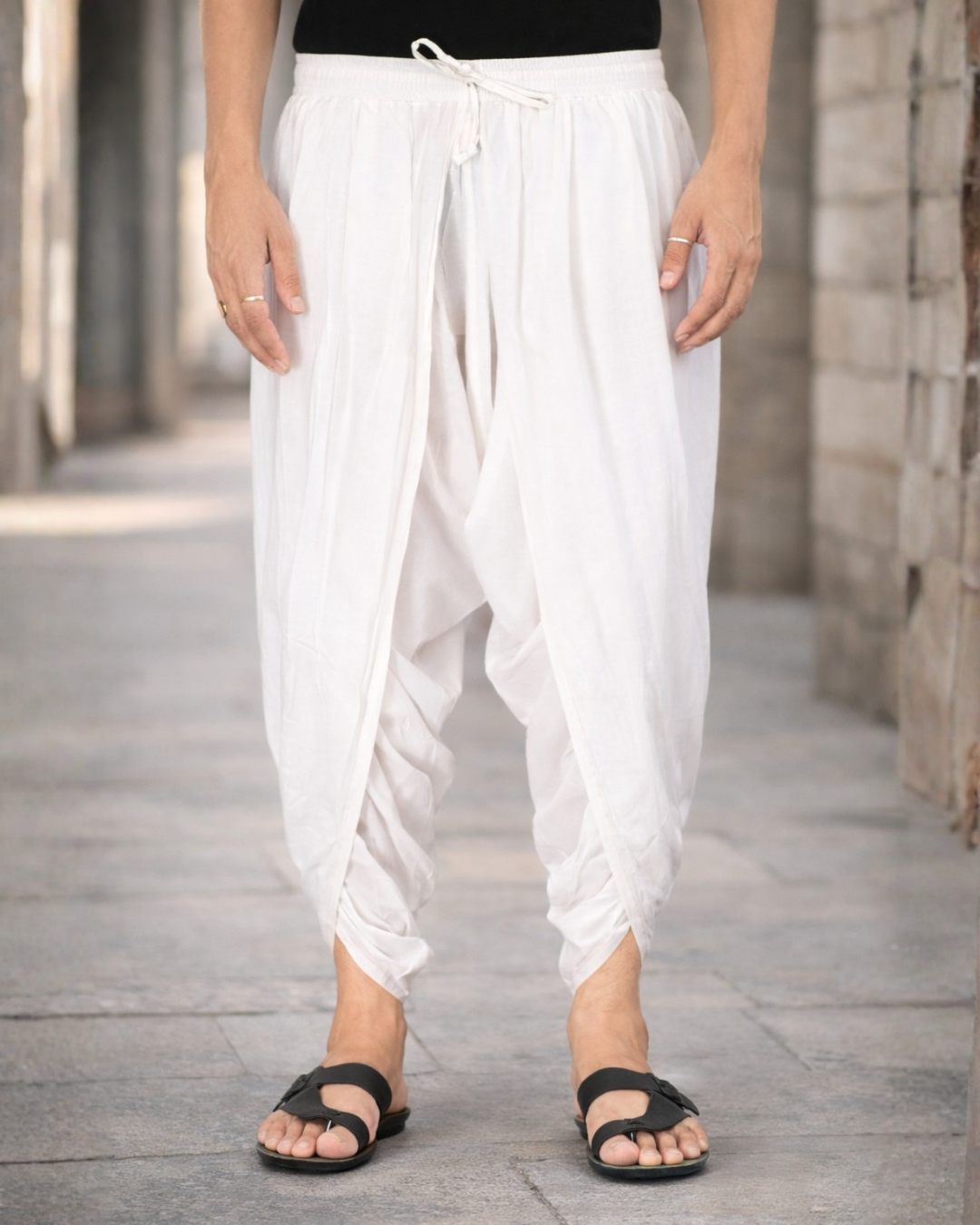 Classic White Dhoti Pant Traditional Elegance for Every Occasion